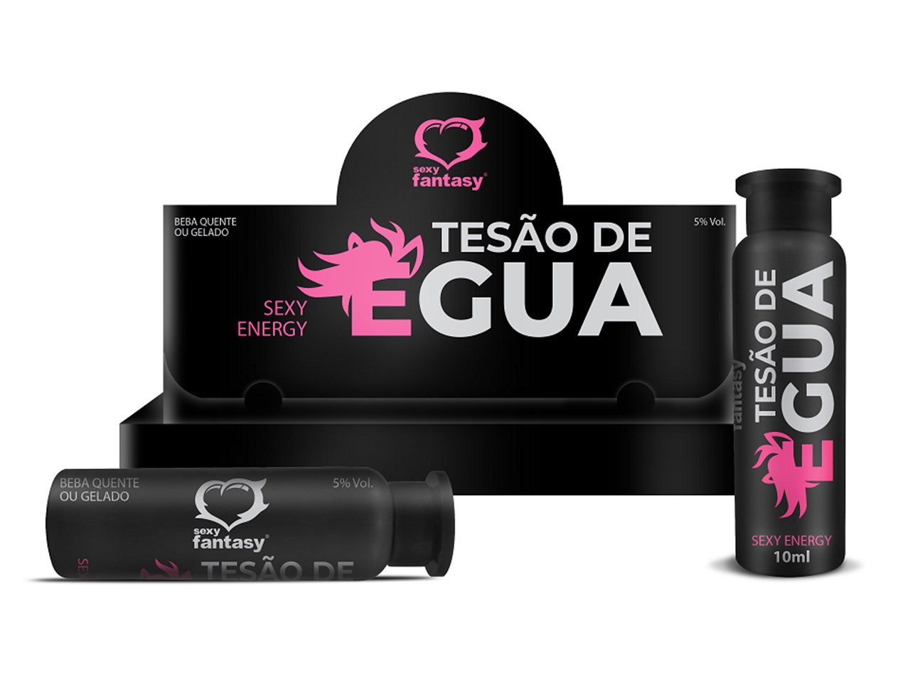 Bebida afrodisíaca tesão de Égua 10ml - Sexy Fantasy - F